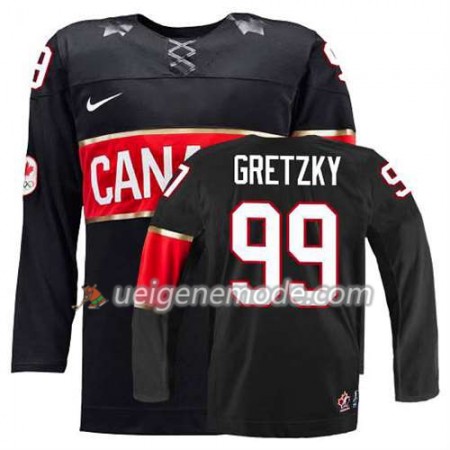 Reebok Herren Eishockey Olympic-Canada Team Trikot Wayne Gretzky #99 Ausweich Schwarz
