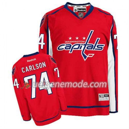 Reebok Herren Eishockey Washington Capitals Trikot John Carlson #74 Heim Rot