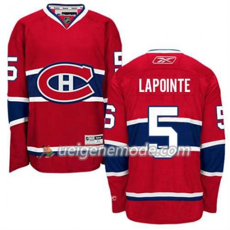 Reebok Herren Eishockey Montreal Canadiens Trikot Guy Lapointe #5 Heim Rot