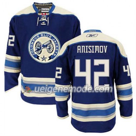 Reebok Herren Eishockey Columbus Blue Jackets Trikot Artem Anisimov #42 Ausweich Blau