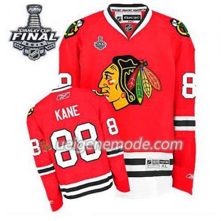 Reebok Herren Eishockey Chicago Blackhawks Trikot Patrick Kane #88 Heim Rot 2015 Stanley Cup