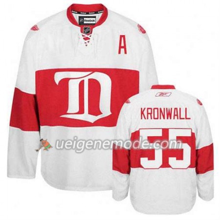 Reebok Herren Eishockey Detroit Red Wings Trikot Niklas Kronwall #55 Ausweich Weiß