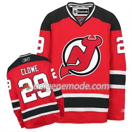 Reebok Herren Eishockey New Jersey Devils Trikot Ryane Clowe #29 Heim Rot