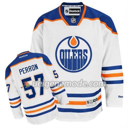 Reebok Herren Eishockey Edmonton Oilers Trikot David Perron #57 Auswärts Weiß