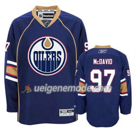 Reebok Herren Eishockey Edmonton Oilers Trikot Connor McDavid #97 Ausweich Blau