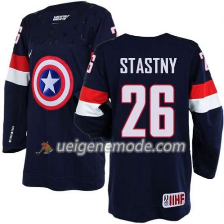 Reebok Herren Eishockey Premier Olympic-USA Team Trikot Paul Stastny #26 Blau