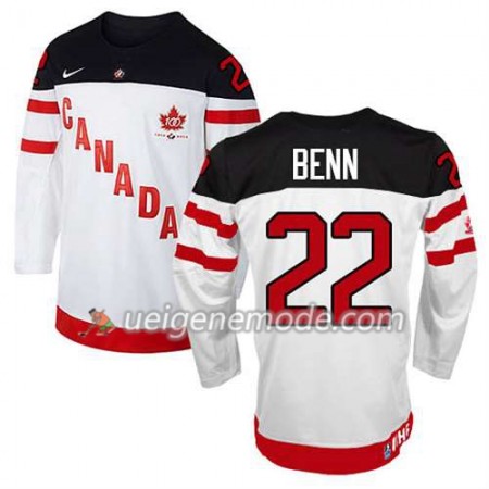 Reebok Herren Eishockey Olympic-Canada Team Trikot Jamie Benn #22 100th Anniversary Weiß