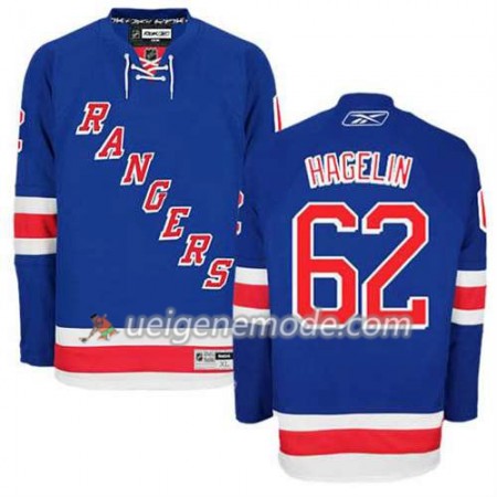 Reebok Herren Eishockey New York Rangers Trikot Carl Hagelin #62 Heim Blau