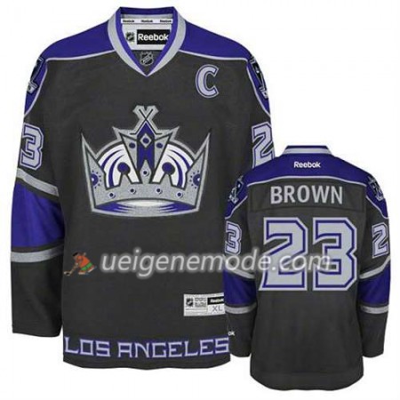 Reebok Herren Eishockey Los Angeles Kings Trikot Dustin Brown #23 Ausweich Schwarz