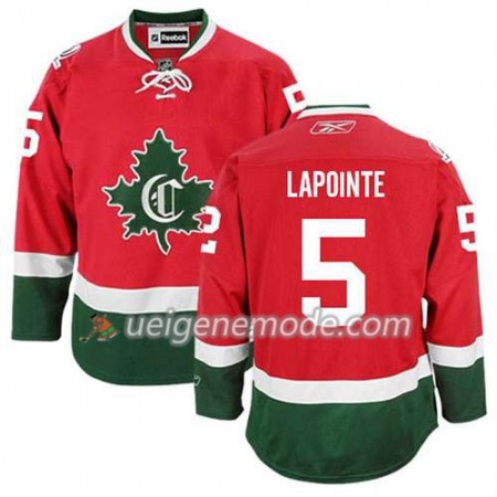 Reebok Herren Eishockey Montreal Canadiens Trikot Guy Lapointe #5 Ausweich Nue Rot
