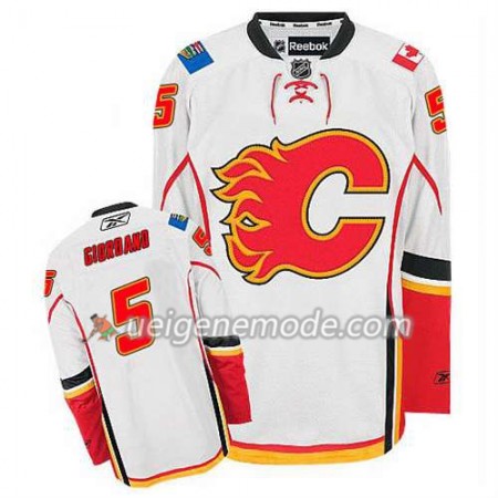 Reebok Herren Eishockey Calgary Flames Trikot Mark Giordano #5 Auswärts Weiß