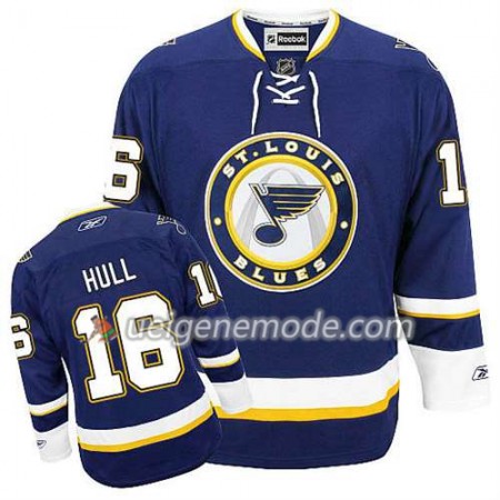 Reebok Herren Eishockey St. Louis Blues Trikot Brett Hull #16 Ausweich Blau