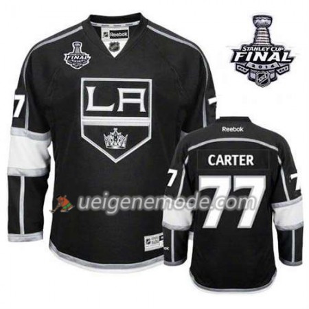 Kinder Eishockey Los Angeles Kings Trikot Jeff Carter #77 Heim Schwarz 2014 Stanley Cup