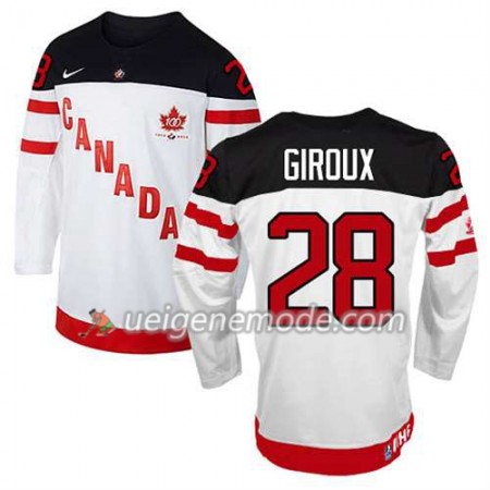Reebok Herren Eishockey Olympic-Canada Team Trikot Claude Giroux #28 100th Anniversary Weiß