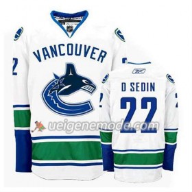 Reebok Herren Eishockey Vancouver Canucks Trikot Daniel Sedin #22 Auswärts Weiß