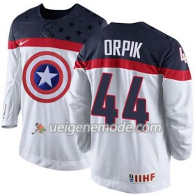 Reebok Herren Eishockey Premier Olympic-USA Team Trikot Brooks Orpik #44 Weiß