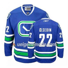 Reebok Herren Eishockey Vancouver Canucks Trikot Daniel Sedin #22 Ausweich Blau
