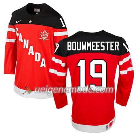 Kinder Eishockey Olympic-Canada Team Trikot Jay Bouwmeester #19 100th Anniversary Rot