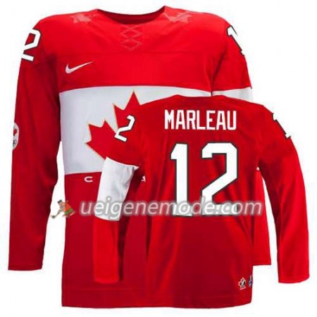 Reebok Dame Eishockey Olympic-Canada Team Trikot Patrick Marleau #12 Auswärts Rot