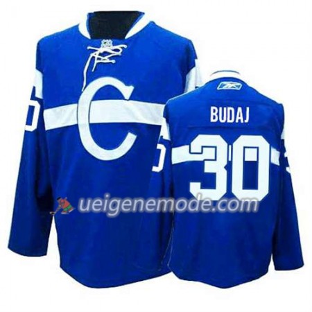 Reebok Herren Eishockey Montreal Canadiens Trikot Peter Budaj #30 Ausweich Bleu