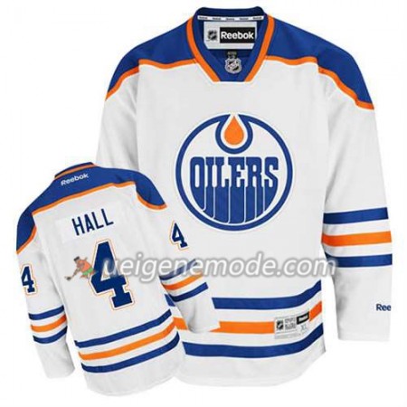 Reebok Herren Eishockey Edmonton Oilers Trikot Taylor Hall #4 Auswärts Weiß