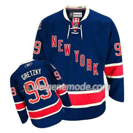 Reebok Herren Eishockey New York Rangers Trikot Wayne Gretzky #99 Ausweich Blau