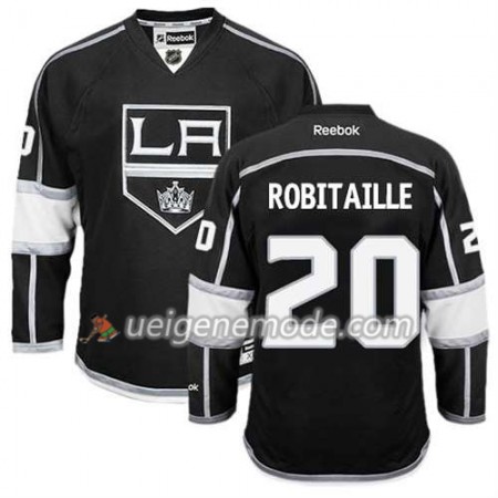 Reebok Herren Eishockey Los Angeles Kings Trikot Luc Robitaille #20 Heim Schwarz