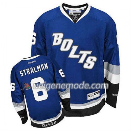 Reebok Herren Eishockey Tampa Bay Lightning Trikot Anton Stralman #6 Ausweich Blau