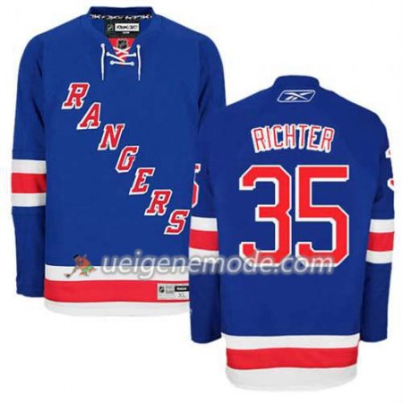 Reebok Herren Eishockey New York Rangers Trikot Mike Richter #35 Heim Blau