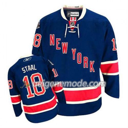 Reebok Herren Eishockey New York Rangers Trikot Marc Staal #18 Ausweich Blau