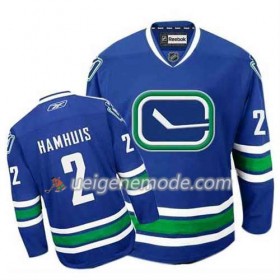 Reebok Herren Eishockey Vancouver Canucks Trikot Dan Hamhuis #2 Ausweich Blau