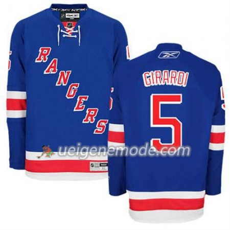 Reebok Herren Eishockey New York Rangers Trikot Dan Girardi #5 Heim Blau