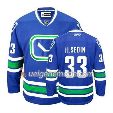 Reebok Herren Eishockey Vancouver Canucks Trikot Henrik Sedin #33 Ausweich Blau