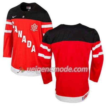 Kinder Eishockey Olympic-Canada Team Trikot 100th Anniversary Schwarz Rot