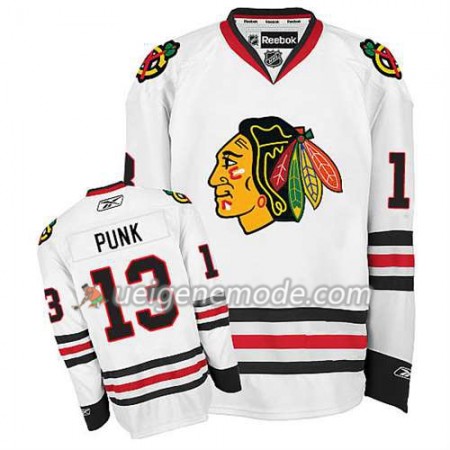 Kinder Eishockey Chicago Blackhawks Trikot CM Punk #13 Premier Auswärts Weiß
