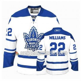 Reebok Herren Eishockey Toronto Maple Leafs Trikot Tiger Williams #22 Ausweich Weiß