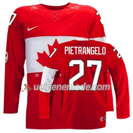 Reebok Dame Eishockey Olympic-Canada Team Trikot Alex Pietrangelo #27 Auswärts Rot