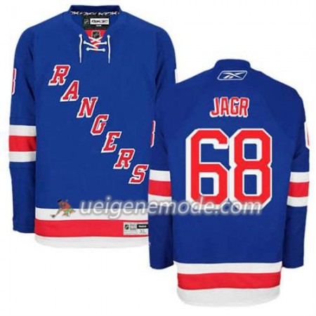 Reebok Herren Eishockey New York Rangers Trikot Jaromir Jagr #68 Heim Blau