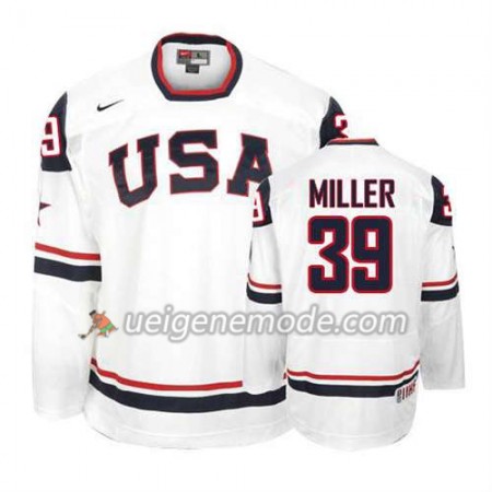 Reebok Herren Eishockey Premier Olympic-USA Team Trikot Ryan Miller #39 Premier Weiß