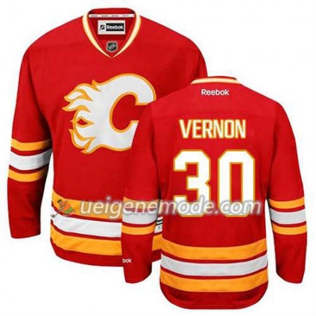 Reebok Herren Eishockey Calgary Flames Trikot Mike Vernon #30 Rot