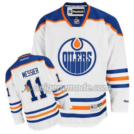 Reebok Herren Eishockey Edmonton Oilers Trikot Mark Messier #11 Auswärts Weiß
