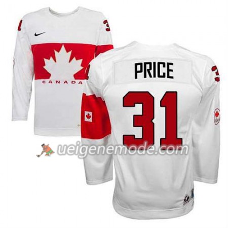 Kinder Eishockey Olympic-Canada Team Trikot Carey Price #31 Heim Weiß