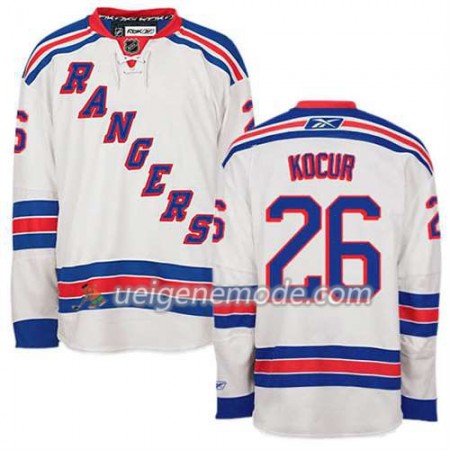 Reebok Herren Eishockey New York Rangers Trikot Joe Kocur #26 Auswärts Weiß