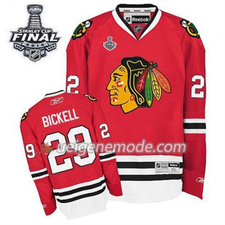 Kinder Eishockey Chicago Blackhawks Trikot Bryan Bickell #29 Heim Rot 2015 Stanley Cup