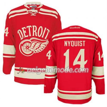 Reebok Herren Eishockey Detroit Red Wings Trikot Gustav Nyquist #14 2014 Winter Classic Rot