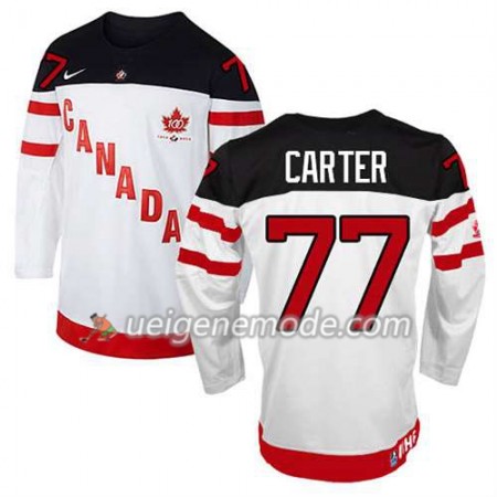 Kinder Eishockey Olympic-Canada Team Trikot Jeff Carter #77 100th Anniversary Weiß
