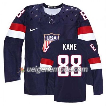 Kinder Eishockey Premier Olympic-USA Team Trikot Patrick Kane #88 Auswärts Blau