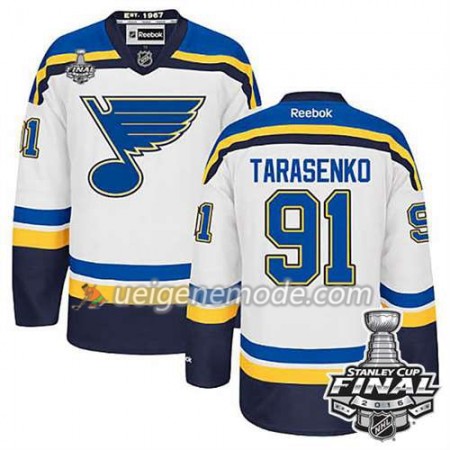 Reebok Eishockey St. Louis Blues Trikot Vladimir Tarasenko #91 Weiß Auswärts 2016 Stanley Cup