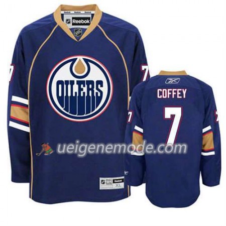 Reebok Herren Eishockey Edmonton Oilers Trikot Paul Coffey #7 Ausweich Blau