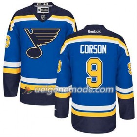 Reebok Herren Eishockey St. Louis Blues Trikot Shayne Corson #9 Heim Blau